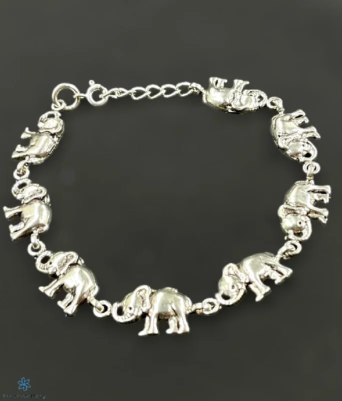 Oval gem bangles-The Elephant Row Silver Bracelet