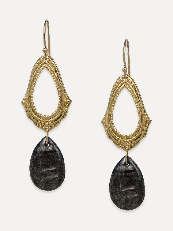 Light drop earrings-Mudra Drop Earrings