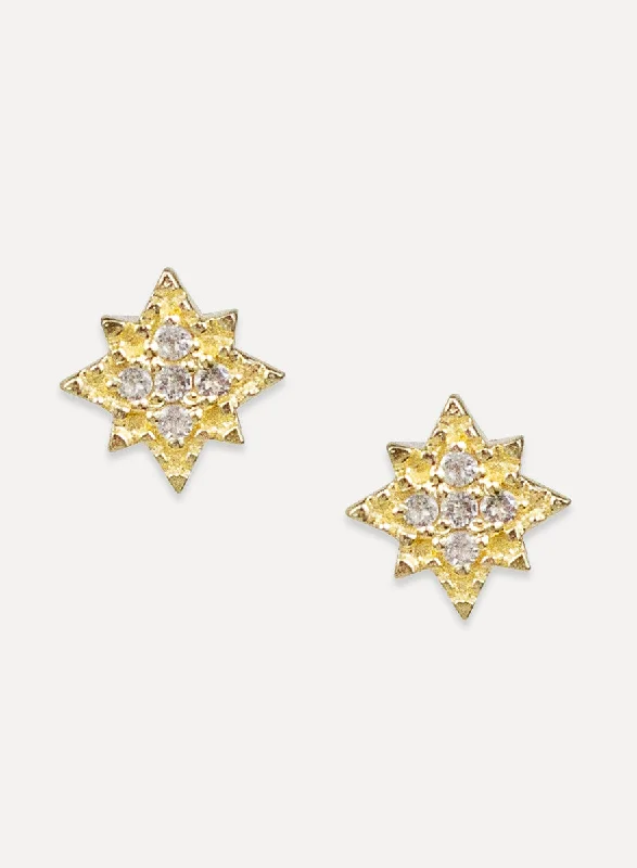 Sleek gem earrings-Stella Studs