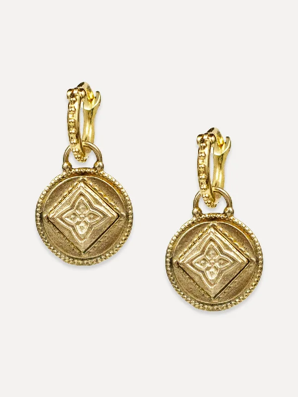 Wide statement earrings-Siddha Earrings "raise your frequency"