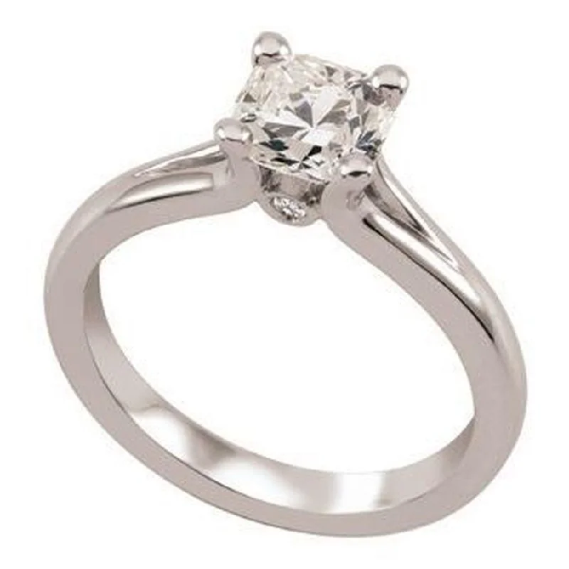 Small star engagement rings-18ct White Gold 0.43ct Princess Cut Diamond Solitaire Ring