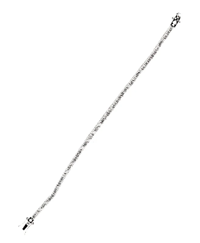 Subtle pearl bangles-Men's Tennis Bracelet w/ 3mm Cubic Zirconia