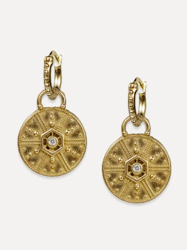 Citrine earrings-Raja Earrings "explore new possibilities"