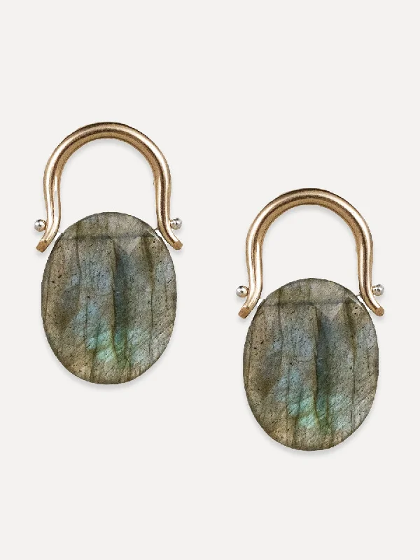 Wide hoop earrings-Sasha Earrings